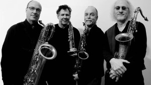 Rova Saxophone Quartet. Photograph by Myles Boisen.